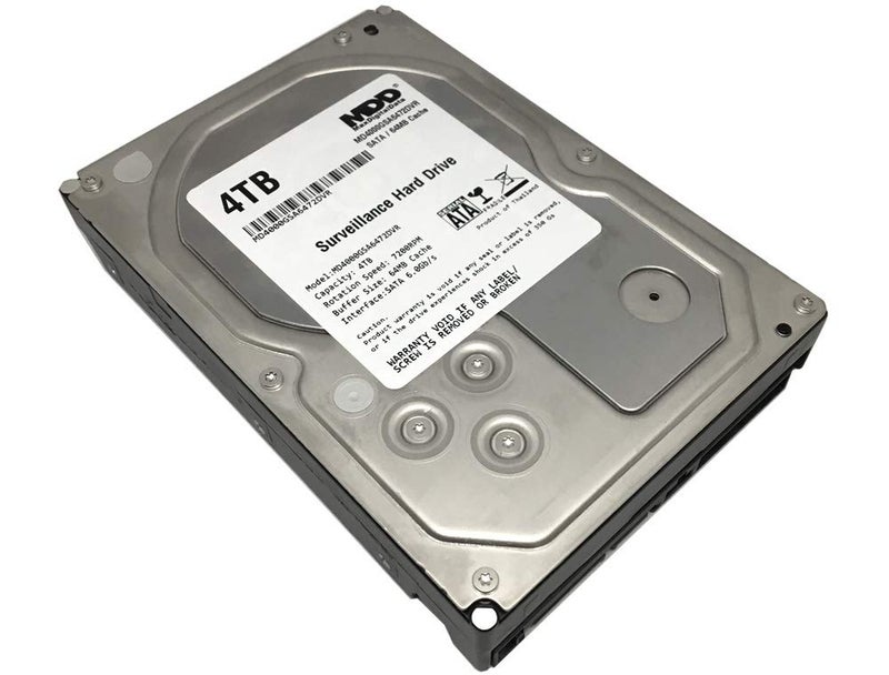 MDD MAXDIGITALDATA MaxDigitalData 4TB 64MB Cache 7200PM SATA 6.0Gb/s 3.5in Internal Surveillance CCTV DVR Hard Drive (MD4000GSA6472DVR) - w/ 2 Year Warranty, Mechanical Hard Disk - Image 1